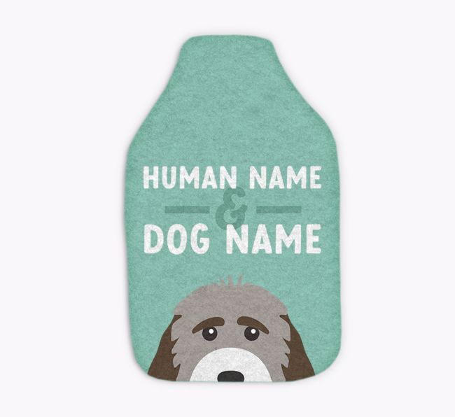 Human and Dog Names: Personalised {breedFullName} Hot Water Bottle